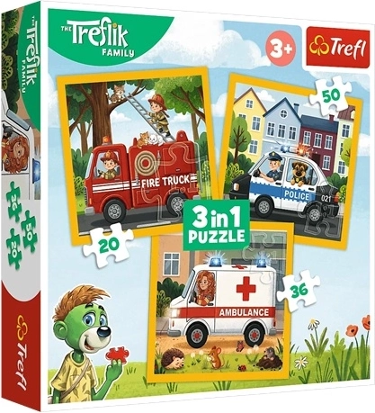 Detské puzzle 3 v 1 Veselé úsmevy