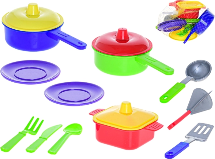 Detská sada riadu v sieťke