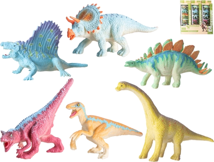 Sada plastových dinosaurov 6 ks (9–12 cm)