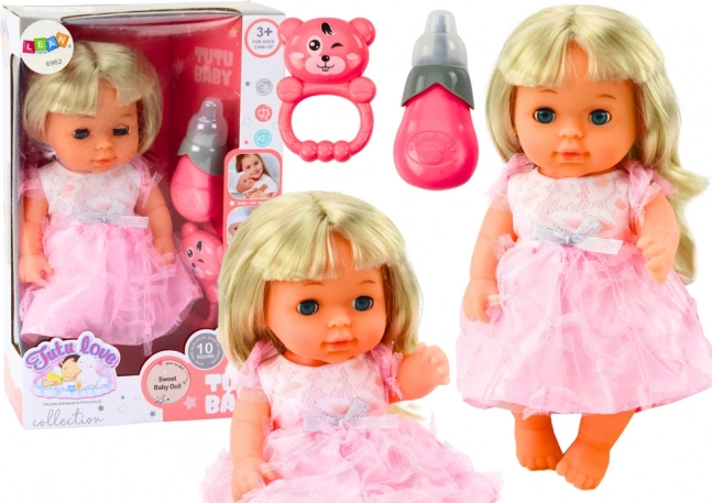 Bábika v Ružových Šatách s Doplnkami a Zvukmi