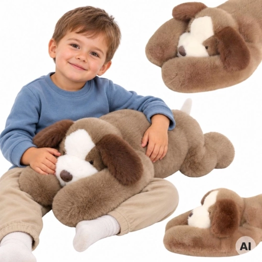 WOOPIE Záťažový senzorický plyšový pes 1,5 kg