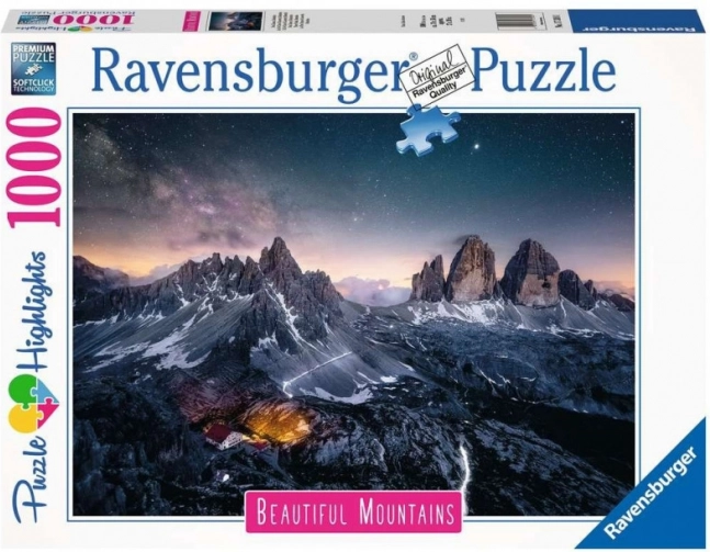 Puzzle troch veží Dolomity 1000 dielikov Ravensburger