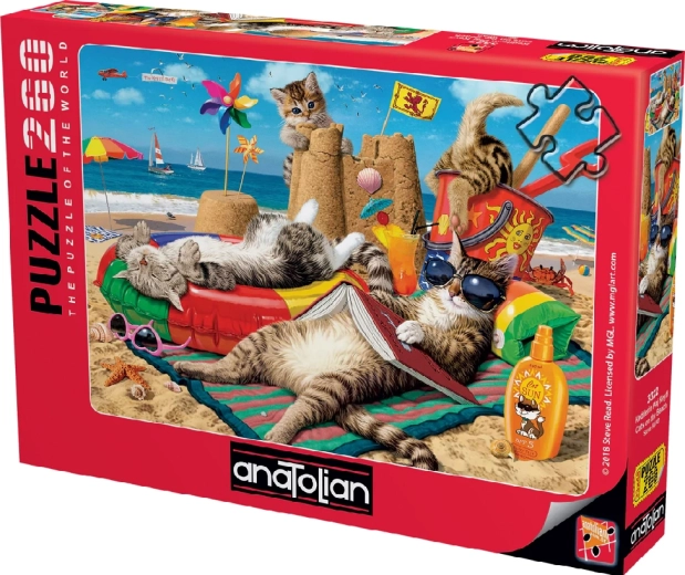 Anatolian puzzle Mačky na pláži, 260 dielikov
