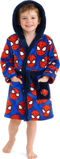 Detský župan Spider-Man s kapucňou