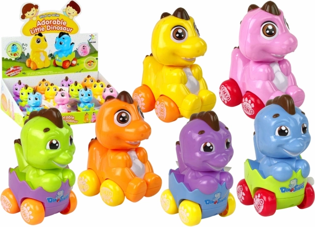 Natiahovací dinosaurus vo vajíčku na kolieskach