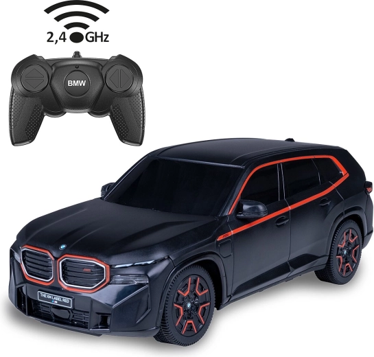 Diaľkovo ovládané auto BMW XM v mierke 1:24, čierne