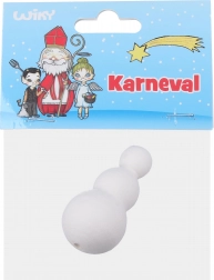 Vianočná ozdoba Wiky snehuliak z vatovky