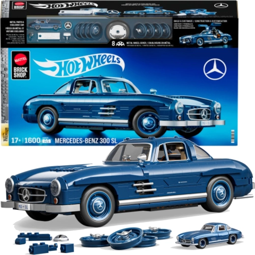 Stavebnica HOT WHEELS Mercedes‑Benz 300 SL 1:12, 1600 dielikov
