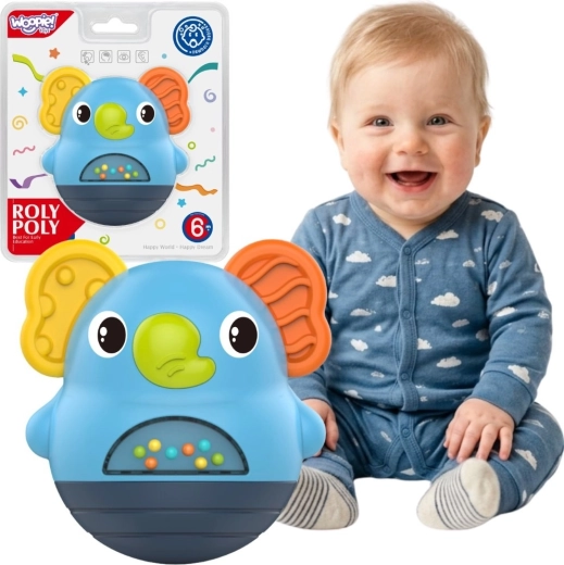 Woopie Baby interaktívne senzorické hrkálko slon 6m+