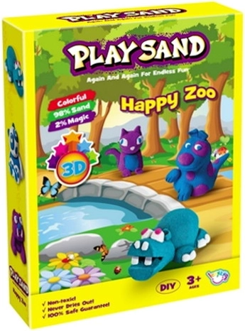 Senzorický 3D kinetický piesok – zvieratká, sada na kreatívne hranie