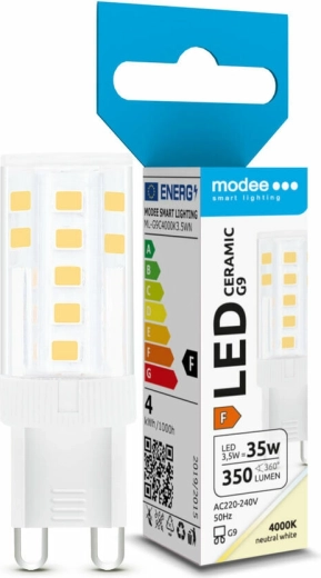 LED žiarovka G9 3,5 W neutrálna biela MODEE LIGHTING Ceramic