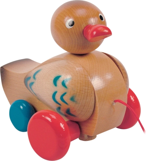 Ťahacia klapkajúca kačka hnedá