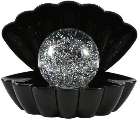 Dekoratívna lampa Mušľa s trblietavou guľou, USB a batériovým napájaním