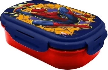 Desiatový box Spider-Man so lyžico-vidličkou 21 × 14 × 6 cm