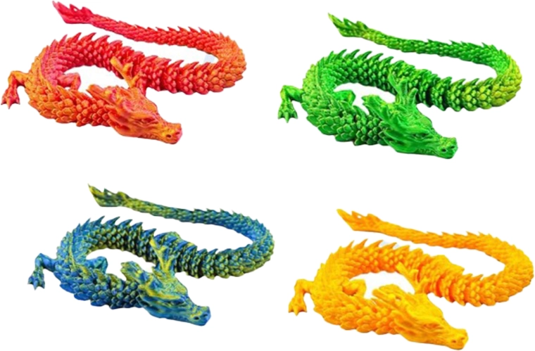 Magický čínsky drak 3D 27 cm