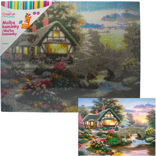 Diamantové maľovanie – kúzelná záhradka 40 × 50 cm