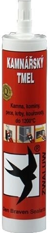 Kachliarsky tmel 280 ml čierny Den Braven