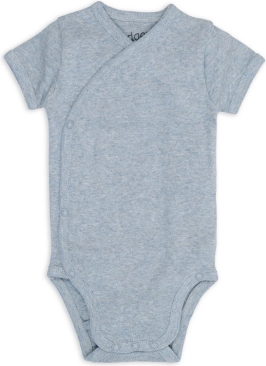Zavinovacie body Lodger s krátkym rukávom melange blue fogg, veľ. 68