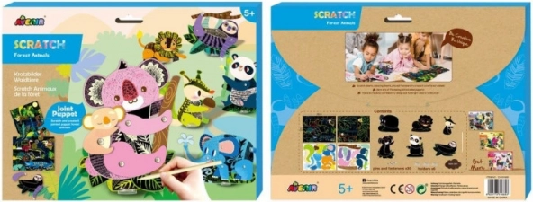 Stierací papier - Lesné zvieratá