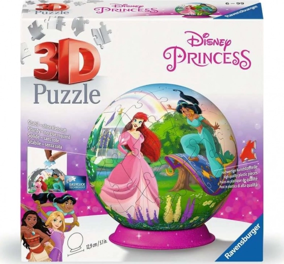 RAVENSBURGER 3D Puzzleball Disney princezné 73 dielikov