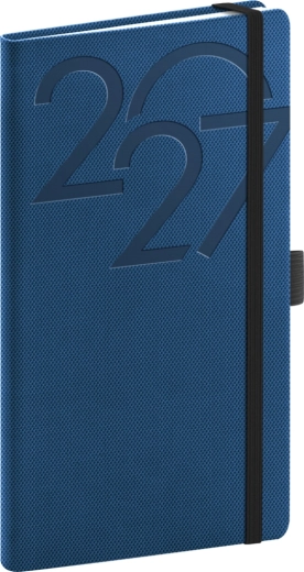 Notique vreckový diár Ajax 2027 modrý 9 x 15,5 cm