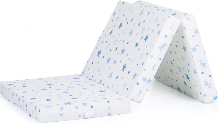 CHIPOLINO Skladacia matrac 60 x 120 cm White, blue stars