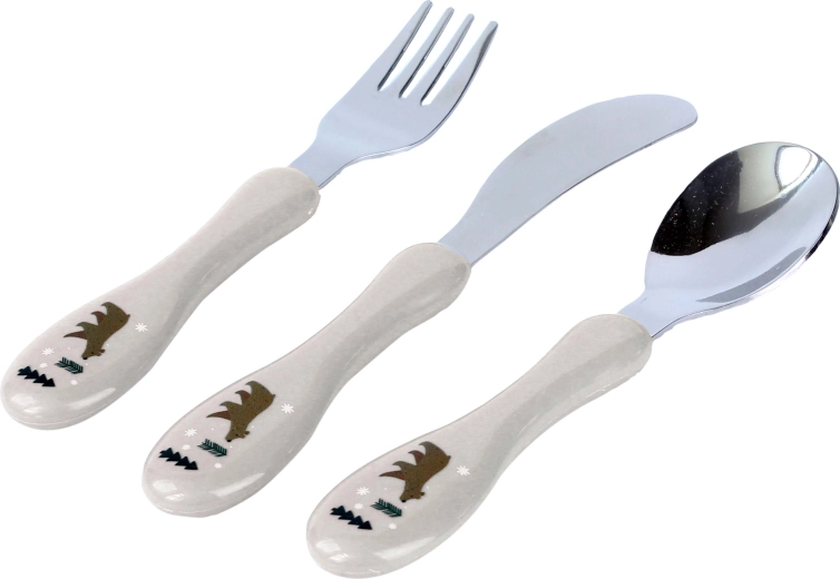 Súprava detských príborov Kitchisimo 3 ks medvedík