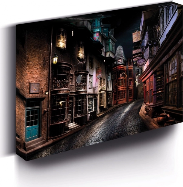 LED obraz 30×40 cm Harry Potter – Šikmá ulička