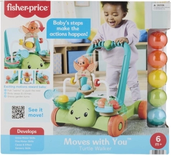 Fisher-Price interaktívne chodítko korytnačka