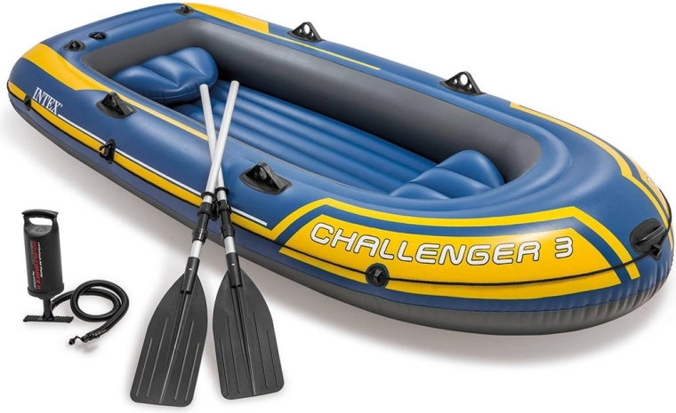 Nafukovací čln Intex Challenger 3 set pre 3 osoby