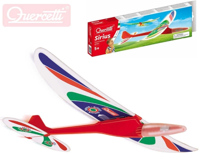 Quercetti Sirius II hádzací model vetroňa v krabičke - 1 kus