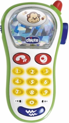 Chicco vibrujúci telefón s fotoaparátom pre deti 6m+