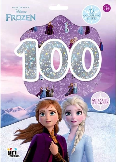 Disney Ľadové kráľovstvo – sada metalických samolepiek a omaľovánok (100+ ks)