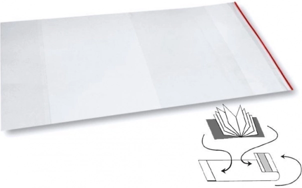 Univerzálny obal na knihy a zošity s lepiacim pruhom