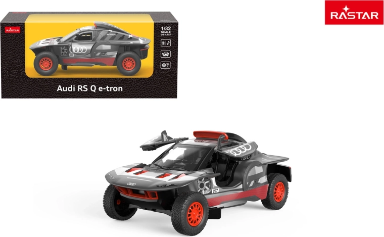 Rastar kovové auto Audi RS Q e-tron 1:32 sivé - 1 kus