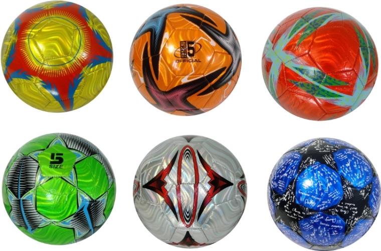 Farebná futbalová lopta - 1 kus