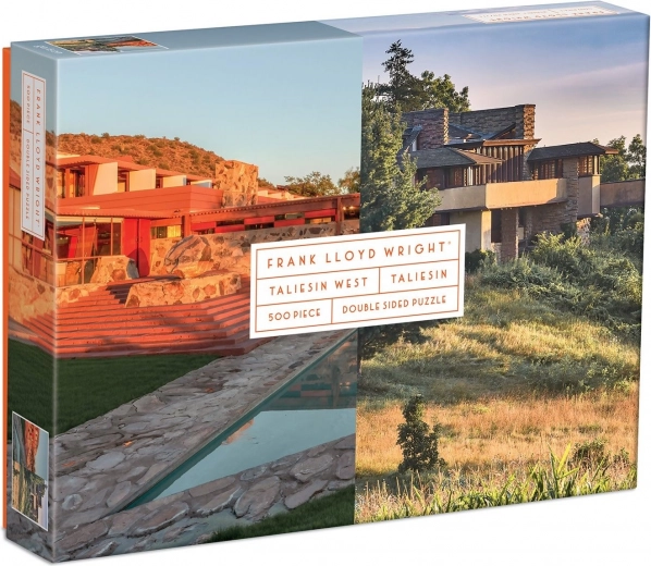 Obojstranné puzzle Frank Lloyd Wright: Taliesin a Taliesin West 500 dielikov