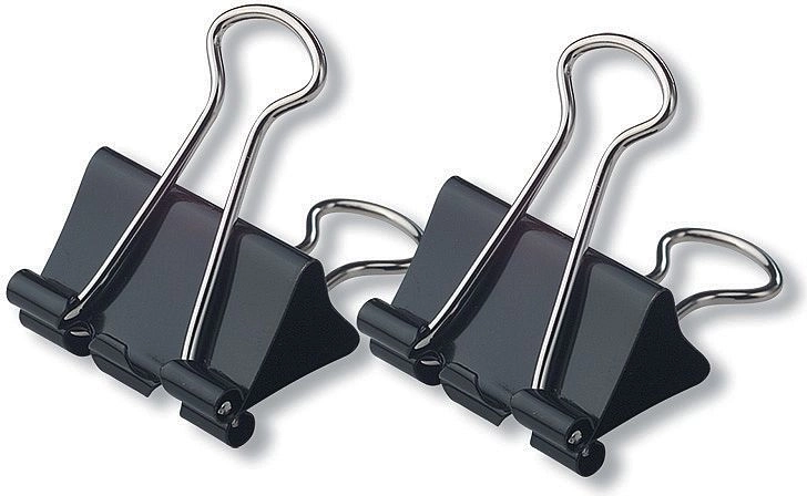 Kancelárske binder klipy 41 mm, 12 ks