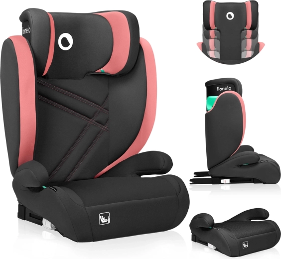 Autosedačka Lionelo Hugo i-Size 100–150 cm pink baby