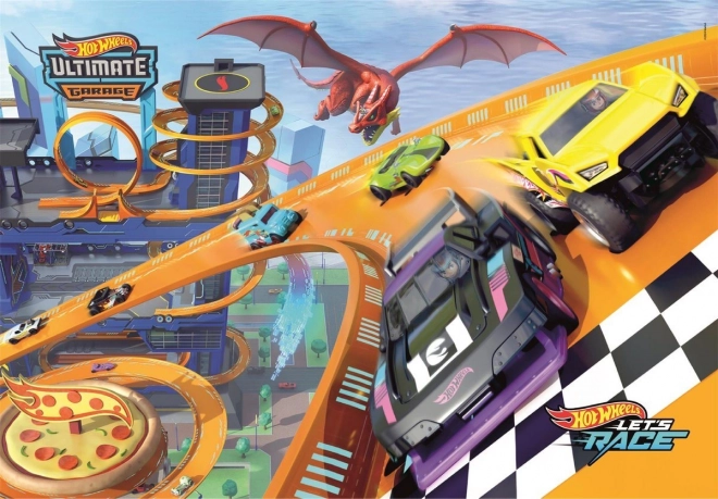 Puzzle 104 dielikov HOT WHEELS – Let’s Race od Clementoni
