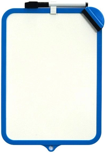 Obojstranná stierateľná tabuľka CONCORDE 19 × 29 cm modrá