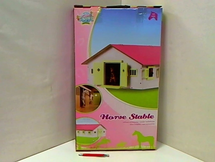 Kids Globe drevená stajňa pre kone – 9 boxov (1:32)