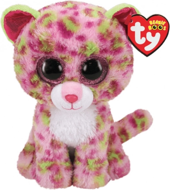 Plyšová hračka TY Beanie Boos – ružový leopard Lainey