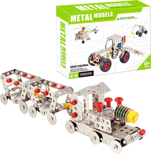 Kovová stavebnica vlak 277 dielov