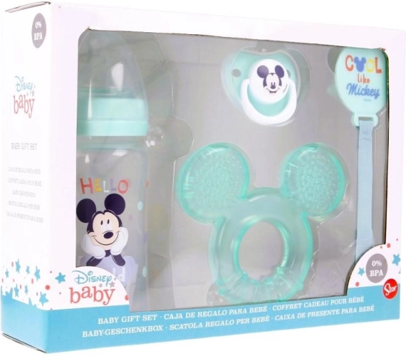 Dojčenská darčeková sada Mickey – 4-dielna