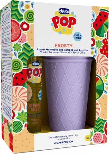 Chicco POP Dreamy Mist parfumovaná voda Vanilla Wrap 150 ml + puzdro na písacie potreby zmrzlina
