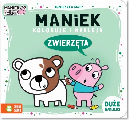 Maniek vyfarbuje a lepí zvieratká