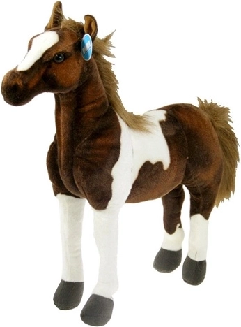 Plyšový strakatý kôň 55 cm