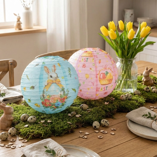 Veľkonočný papierový lampión 30 cm – 1 kus