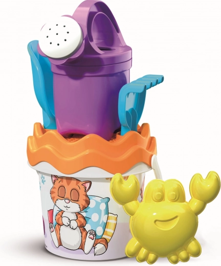 ANDRONI sada na piesok hravá mačička s kanvičkou – malá, 6-dielna